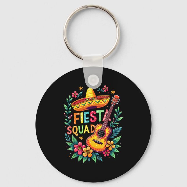 Fiesta-sällskap matchande cinco de mayo mexikansk  nyckelring (Framsida)