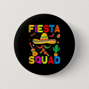 Fiesta-sällskap rolig cinco de mayo låt oss mexika knapp