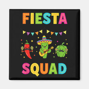 Fiesta-sällskap söta kaktuspeppar klockpeppar barn magnet
