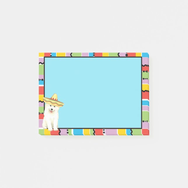 Fiesta Samoyed Post-it Notes Block (Framsida)