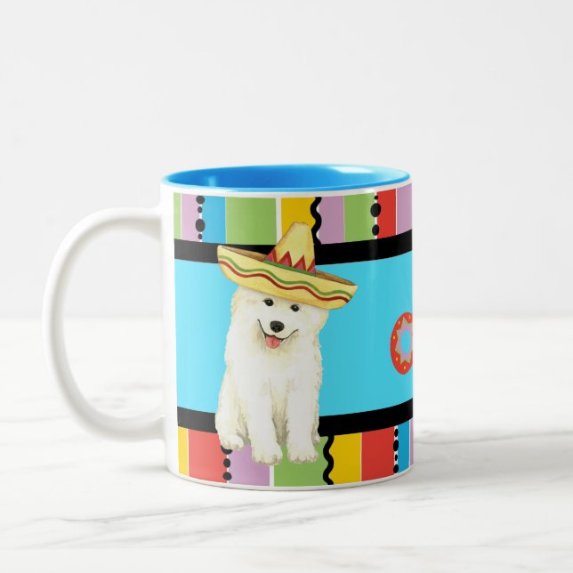 Fiesta Samoyed Two-Tone Coffee Mugg (Vänster)