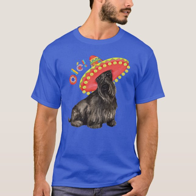 Fiesta Scottish Terrier T Shirt (Framsida)
