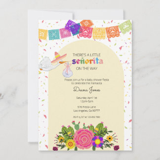 Fiesta Senorita Baby Shower-inbjudan Inbjudningar