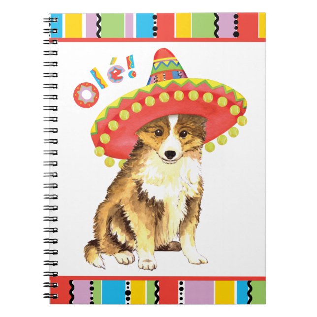 Fiesta Sheltie Anteckningsbok (Framsidan)