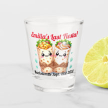 Fiesta Shot Glass Burritos Bachelorette Anpassning