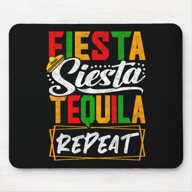 Fiesta Siesta Tequila Upprepa Mexico Mexikansk Cin Musmatta (Framsidan)