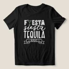 Fiesta Siesta Tequila Upprepa Systerparty Grupp T Shirt