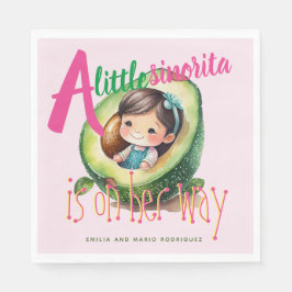 Fiesta Sinorita Flicka Shower Partyware Rosa Pappersservett