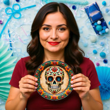 💀 Fiesta Skull-ette, 🎉 de los Muertos