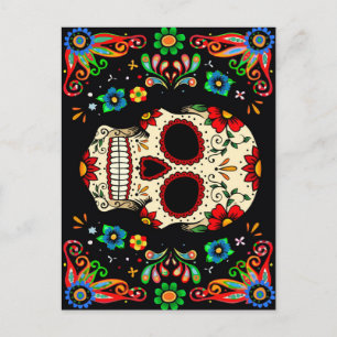 Fiesta Skull Vykort