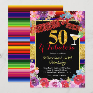 Fiesta Spain 50 och Fabulous Birthday Inbjudningar