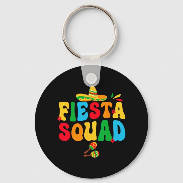 Fiesta Squad Bride Bridesmaid Min slutliga Fiesta  Nyckelring (Framsida)