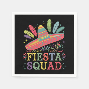 Fiesta Squad Cinco de Mayo Familj Matchande Pappersservett