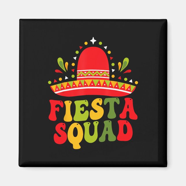 Fiesta Squad Cinco De Mayo Family Matching Mexican Magnet (Framsidan)