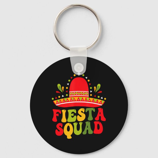 Fiesta Squad Cinco De Mayo Family Matching Mexican Nyckelring (Framsida)