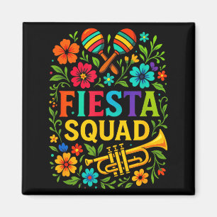 Fiesta Squad - Cinco De Mayo Fest Mexikansk Stil Magnet