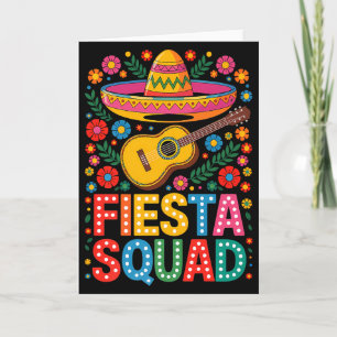 Fiesta Squad Cinco De Mayo Låt Fiesta Mexikanska M Kort