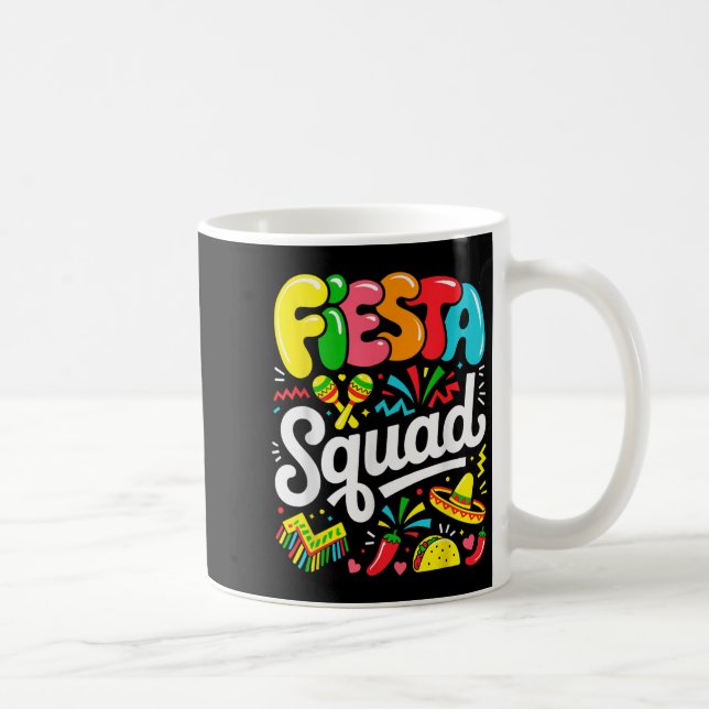 Fiesta Squad Cinco De Mayo Lets Fiesta Mexican Gir Kaffemugg (Höger)