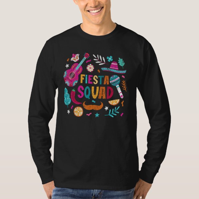 Fiesta Squad Cinco De Mayo Mexican Party Matching  T Shirt (Framsida)