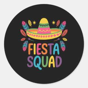 Fiesta Squad Family Matching Cinco De Mayo Runt Klistermärke
