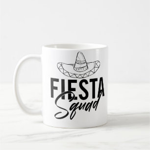Fiesta Squad Fiesta Bachelorette Party Shirts, 1/3 Kaffemugg