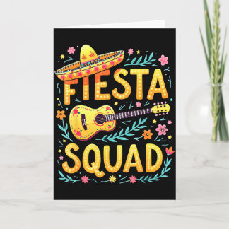 Fiesta-squad matchande cinco de mayo mexikansk fes kort