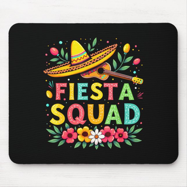Fiesta-squad matchande cinco de mayo mexikansk fes musmatta (Framsidan)
