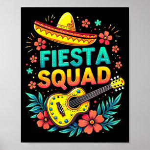 Fiesta-squad matchande Cinco de Mayo mexikansk fes Poster
