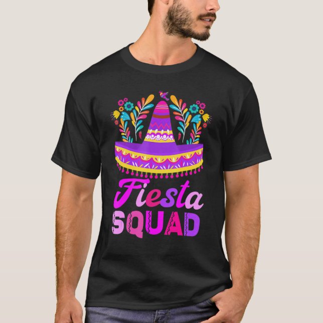 Fiesta Squad San Antonio Cinco De Mayo  Mexican Pa T Shirt (Framsida)