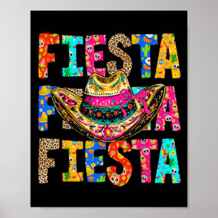 Fiesta Squad San Antonio Texas Cinco De Mayo Låt o Poster