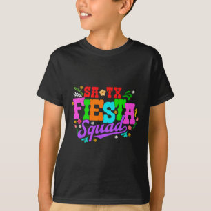 Fiesta Squad San Antonio Texas Cinco De Mayo Låt o T Shirt