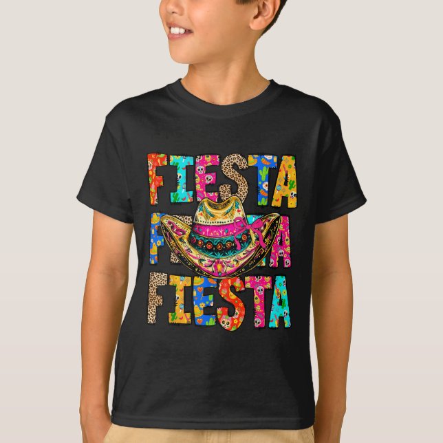 Fiesta Squad San Antonio Texas Cinco De Mayo Låt o T Shirt (Framsida)