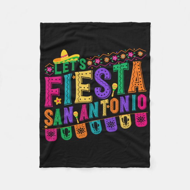 Fiesta Squad San Antonio Texas Cinco De Mayo Lets Fleecefilt (Framsidan)