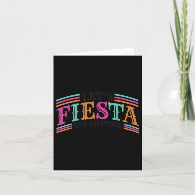 Fiesta Squad San Antonio Texas Cinco De Mayo Lets Kort (Framsida)
