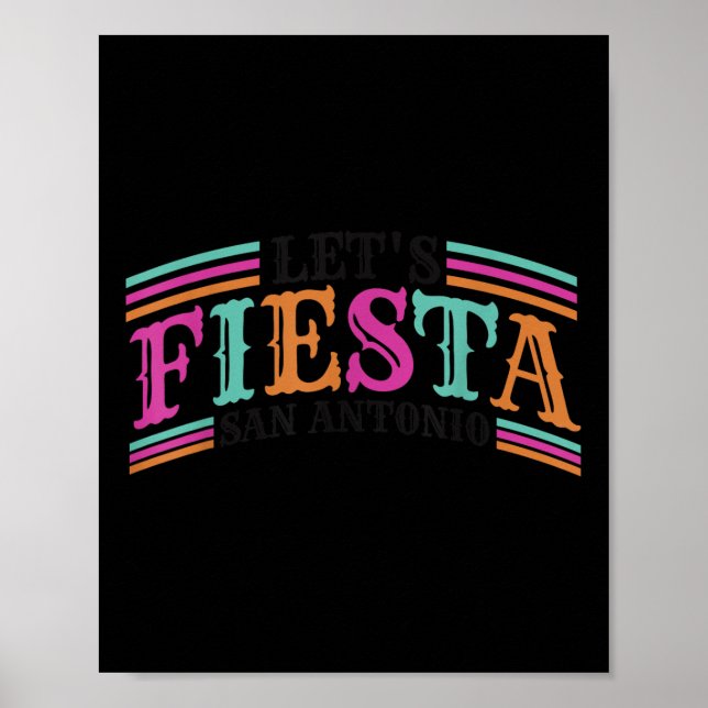 Fiesta Squad San Antonio Texas Cinco De Mayo Lets Poster (Framsidan)