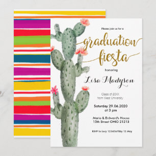 Fiesta Studentfest Inbjudan kort