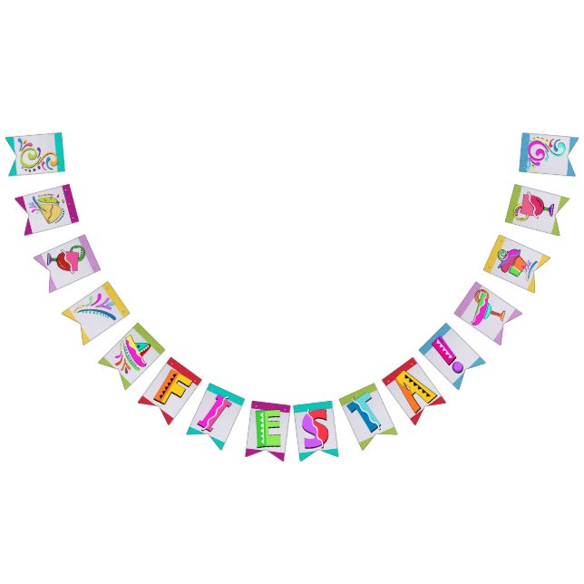 FIESTA Swallowtail Pennant Banner Vimplar (Alla)