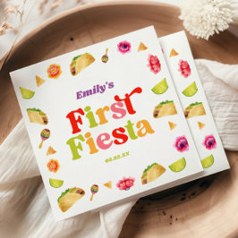 Fiesta Taco 1:a födelsedag Party Pappersservett