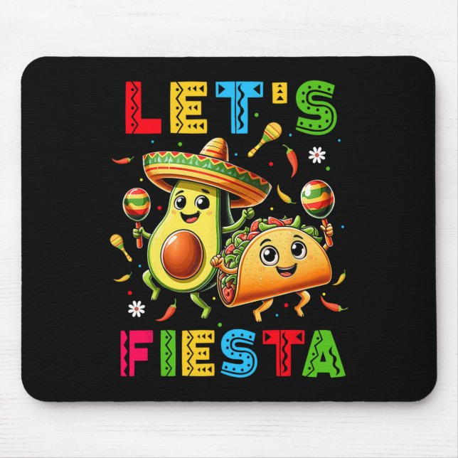 Fiesta Taco Avocado Funny Cinco De Mayo Mexiic Musmatta (Framsidan)