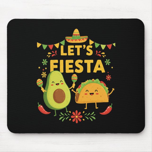 Fiesta Taco Avocado Funny Cinco De Mayo Mexiic Musmatta (Framsidan)