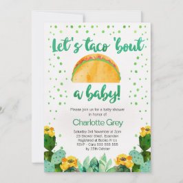 Fiesta Taco "Bout A Baby Baby Shower-inbjudan" Inbjudningar