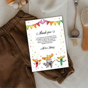 Fiesta Taco 'Bout A Baby Cactus Animal Baby Shower Tack Kort