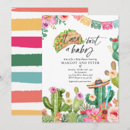 Fiesta Taco 'Bout A Baby Cactus Baby Shower Inbjudningar