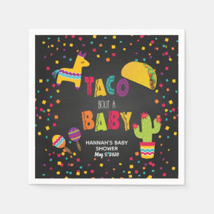 Fiesta Taco Bout a Baby Napkin - Anpassadet Pappersservett