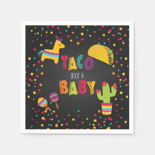 Fiesta Taco Bout a Baby Napkin - Baby Shower Pappersservett