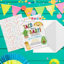Fiesta Taco Bout A Baby Shower-inbjudan