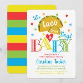 Fiesta Taco Bout a Pojke Shower-inbjudan Inbjudningar