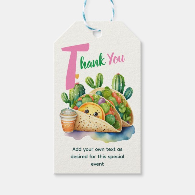 Fiesta Taco "om babystölder i Roligt Modern Presentetikett (Framsidan)