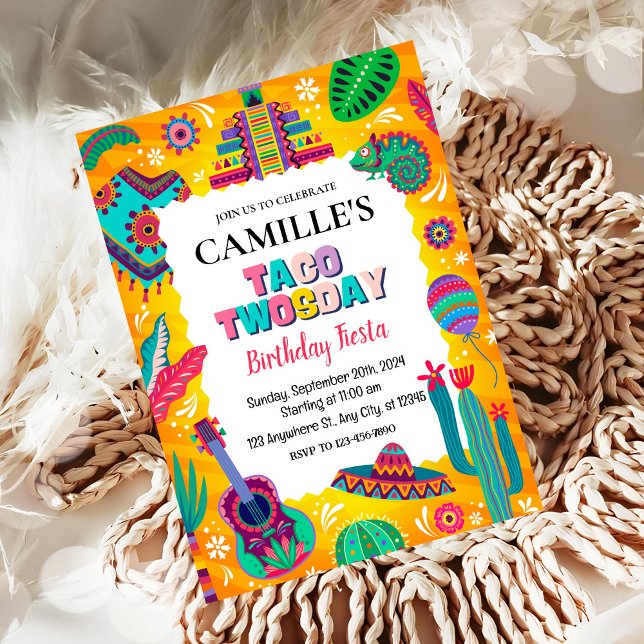 Fiesta Taco Tvåsdagsfirande Inbjudningar (Skapare uppladdad)