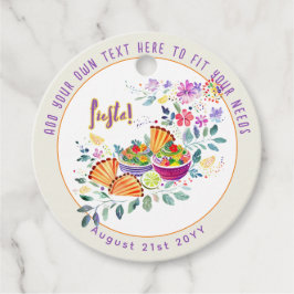 FIESTA Tacos Guacamole Folkart Blommor Anpassad Gåvor Etiketter